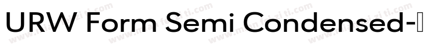 URW Form Semi Condensed字体转换